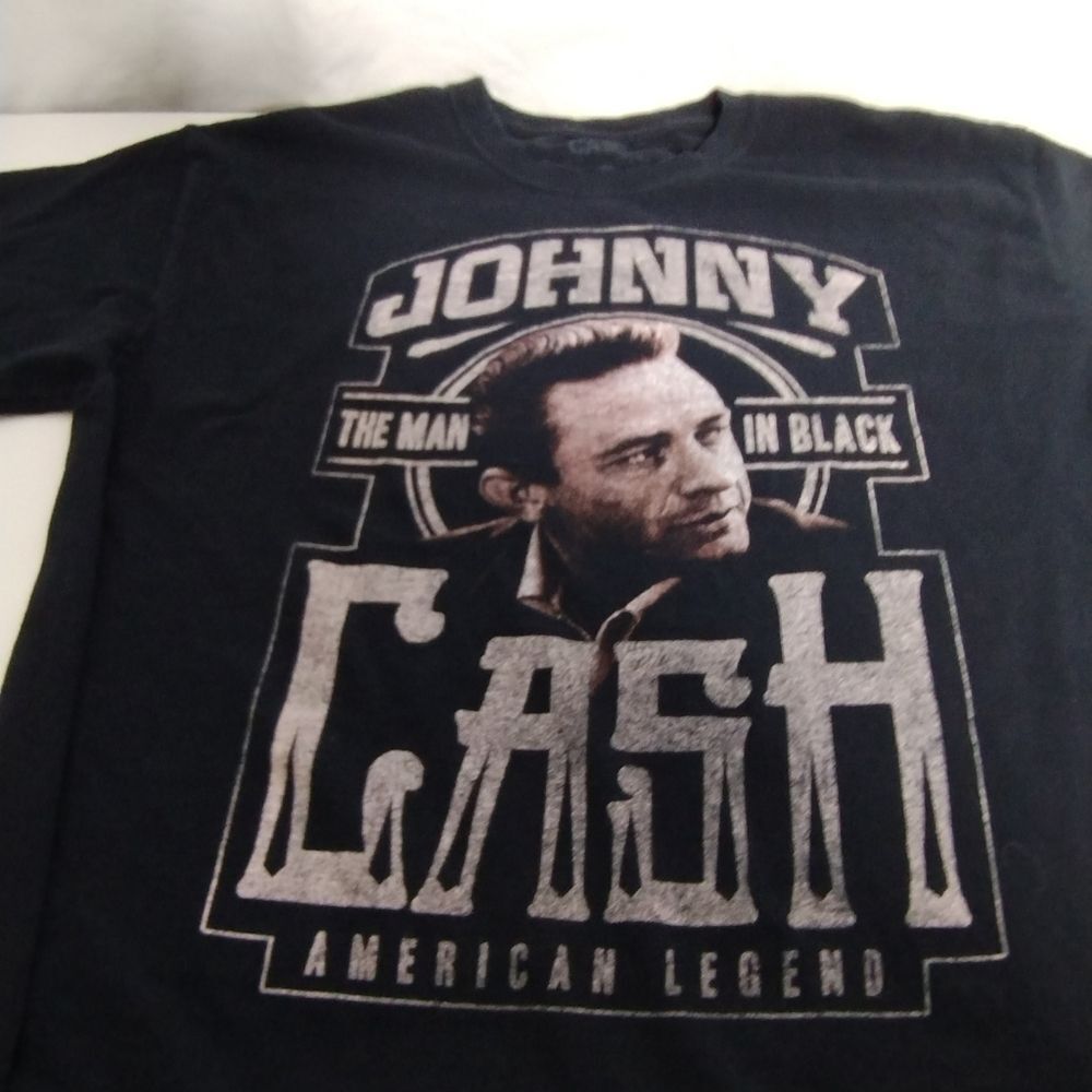 Johnny Cash the Man in Black American‎ Legend Graphic T-Shirt Country Music Fan - Picture 2 of 11